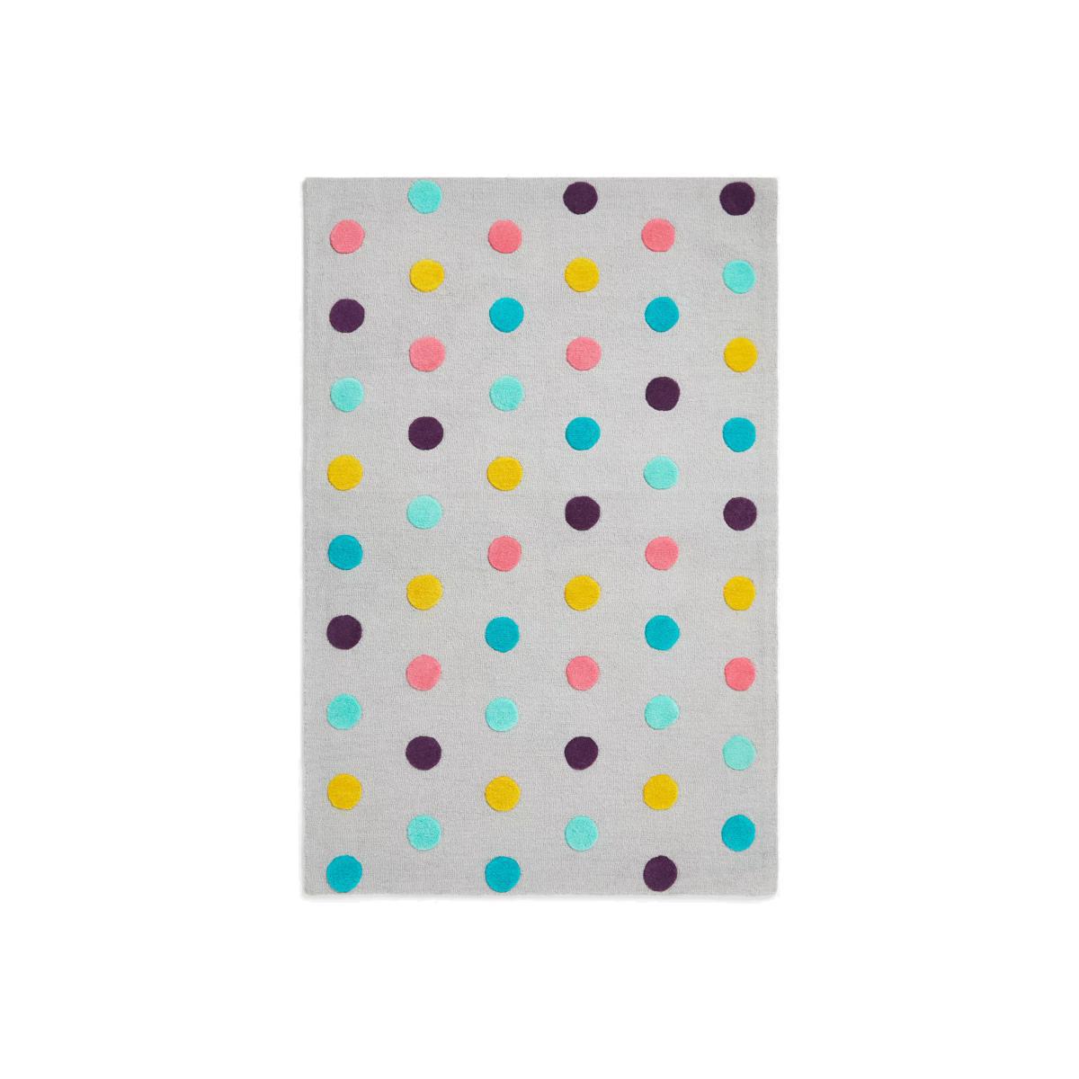 little home at John Lewis Pom Pom Rug, Multi, L180 x W120cm – image 1
