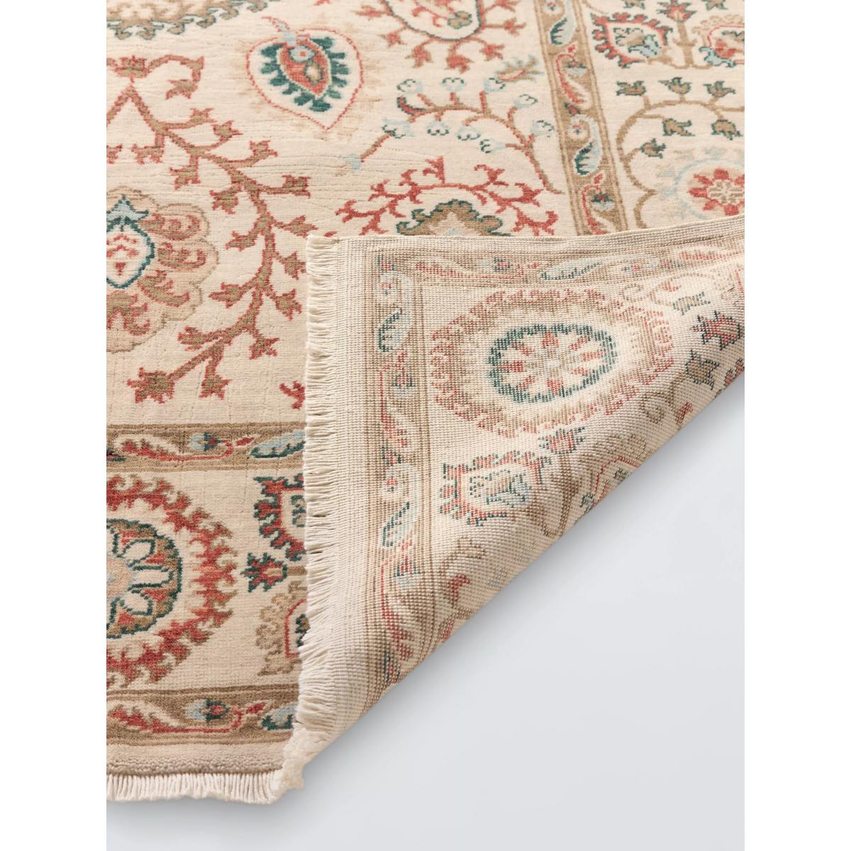 Gooch Luxury Suzani Floral Wool Rich Rug, Ivory/Multi – image 2