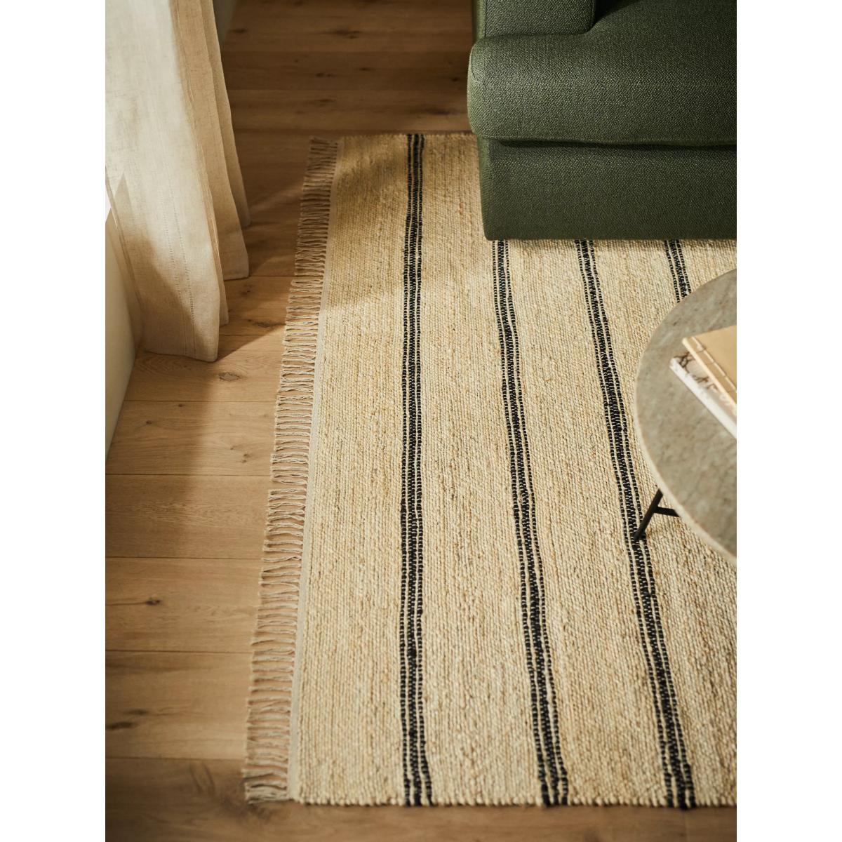 John Lewis Jute Stripe Rug, Neutral, L180 x W120 cm – image 3