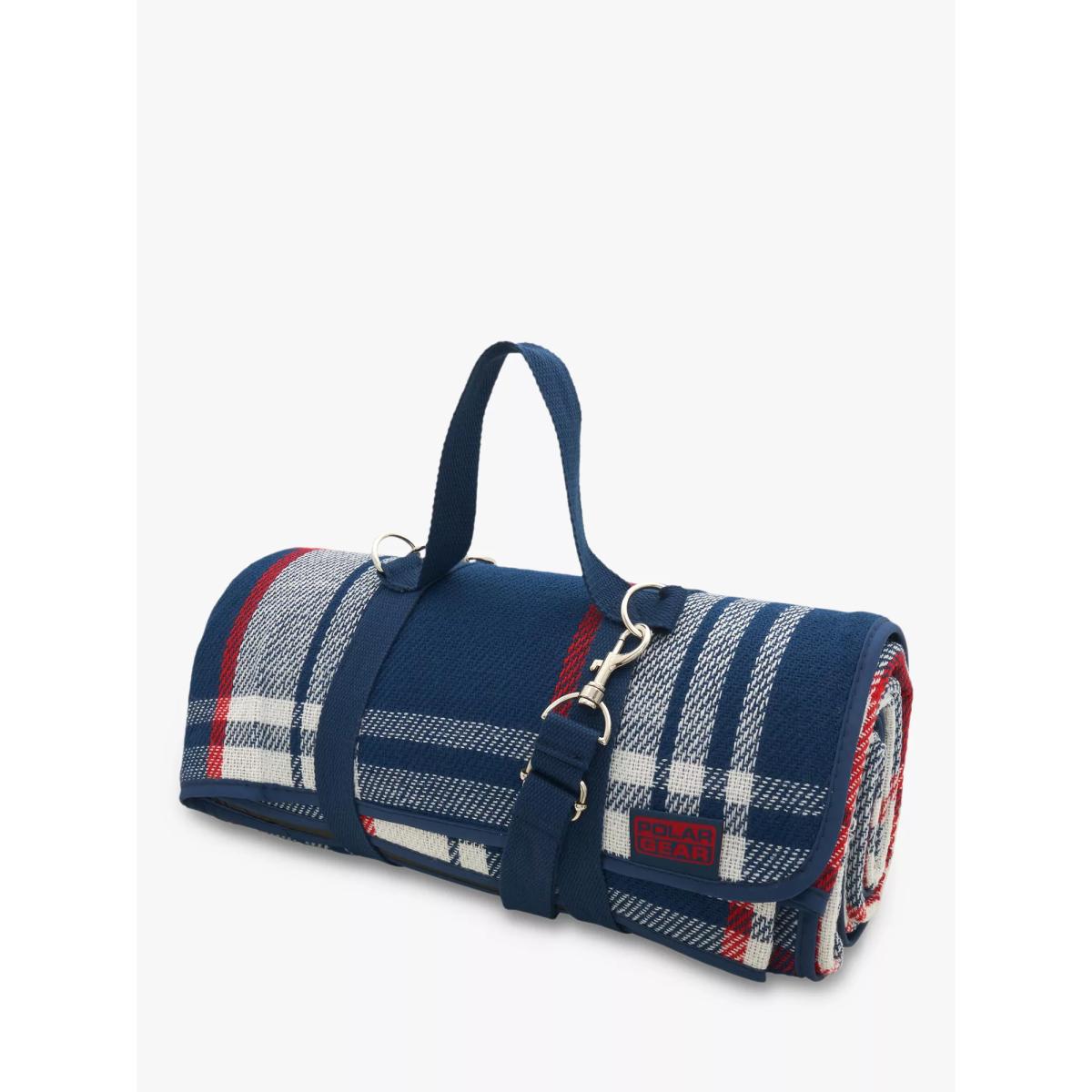 Polar Gear Woven Check Picnic Rug, Blue – image 2