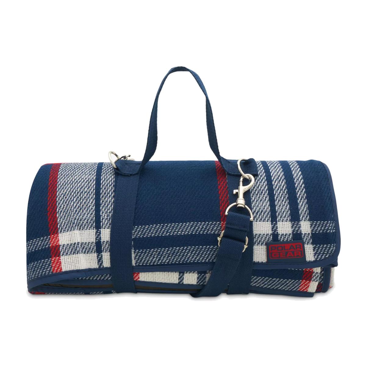 Polar Gear Woven Check Picnic Rug, Blue – image 1