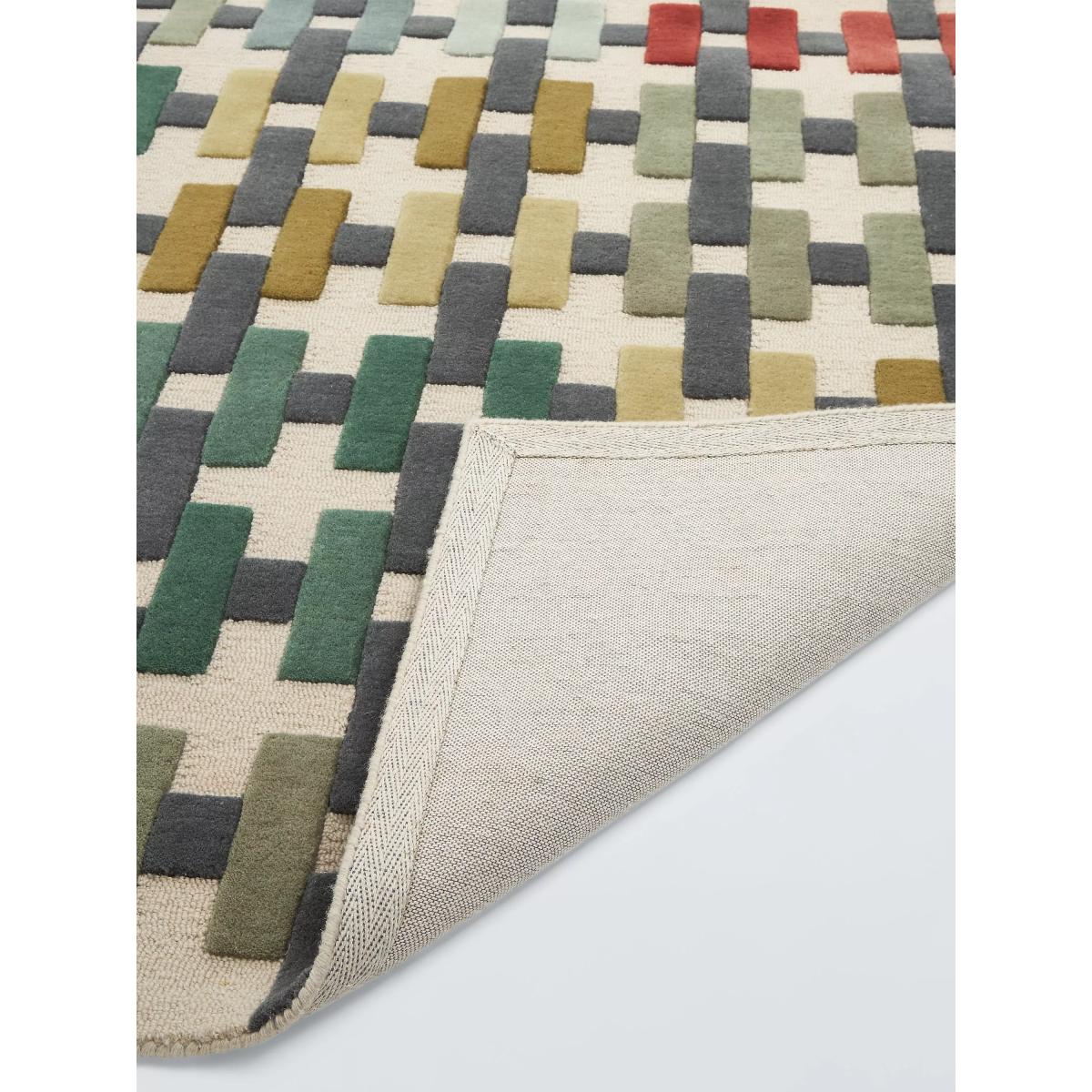 John Lewis Cable Check Wool Rug, Multi, L240 x W170 cm – image 3