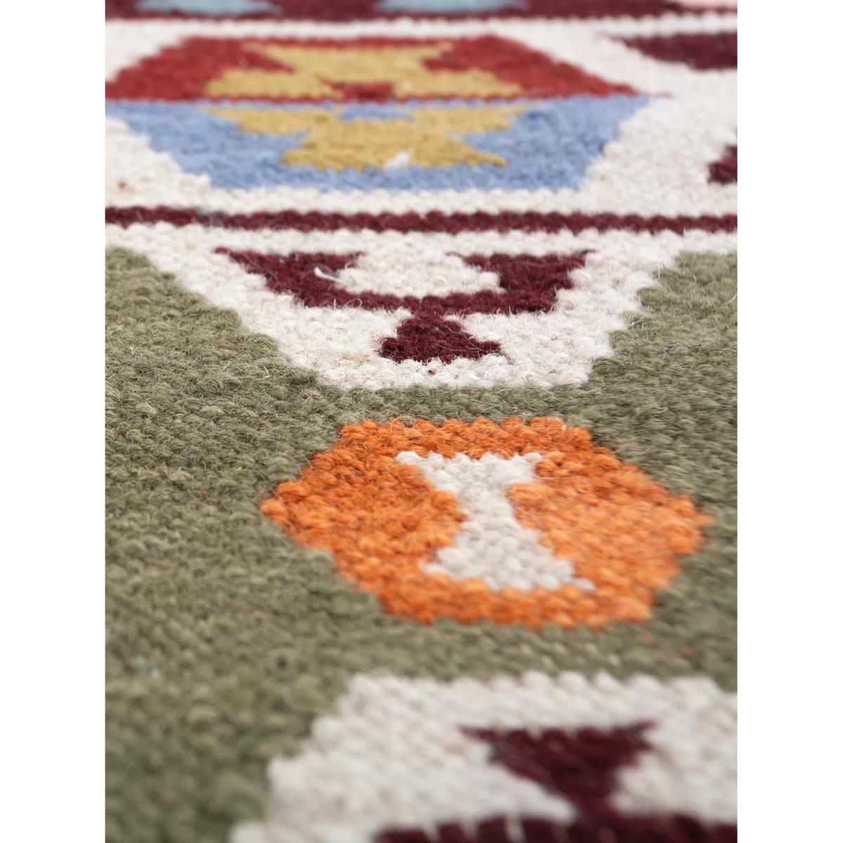 Jaipur Hand Woven Souk Dhurrie Runner Rug, L240 x W70 cm – image 2