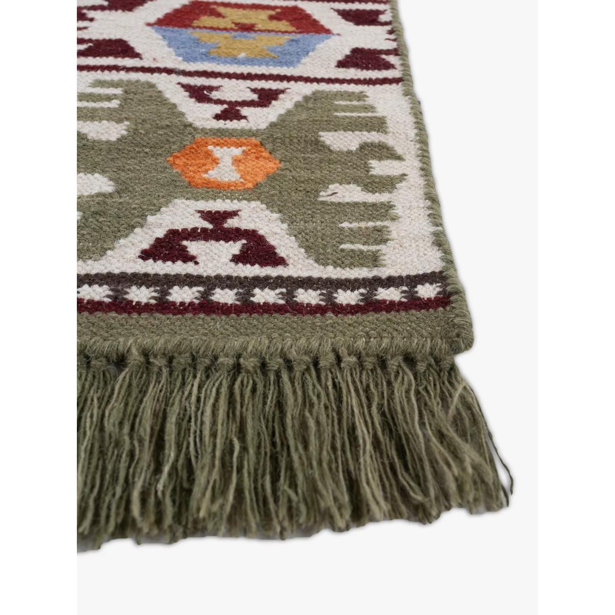 Jaipur Hand Woven Souk Dhurrie Runner Rug, L240 x W70 cm – image 4