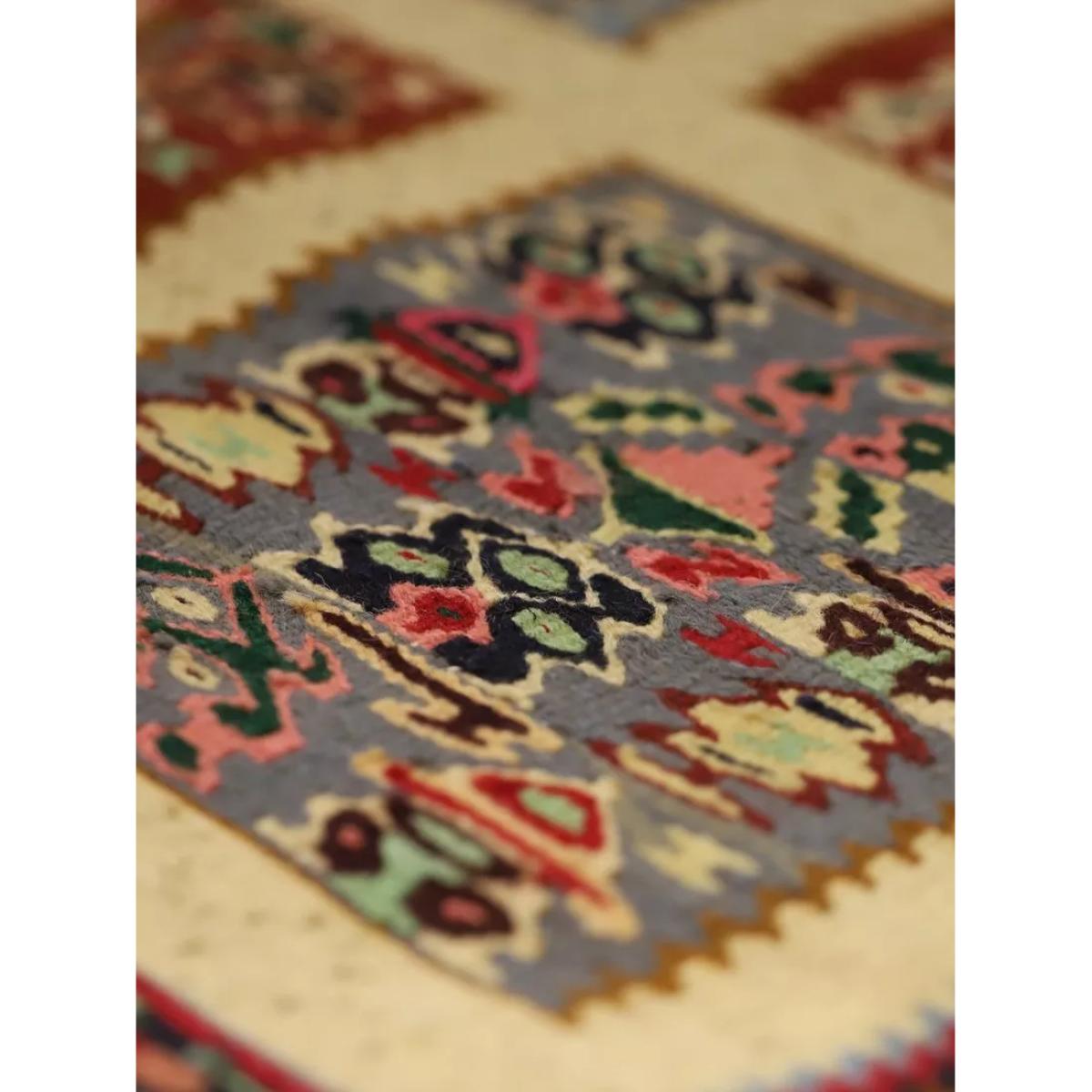 Gooch Oriental Senneh Kelim Pure Wool Rug, L261 x W145 cm, Multi – image 3