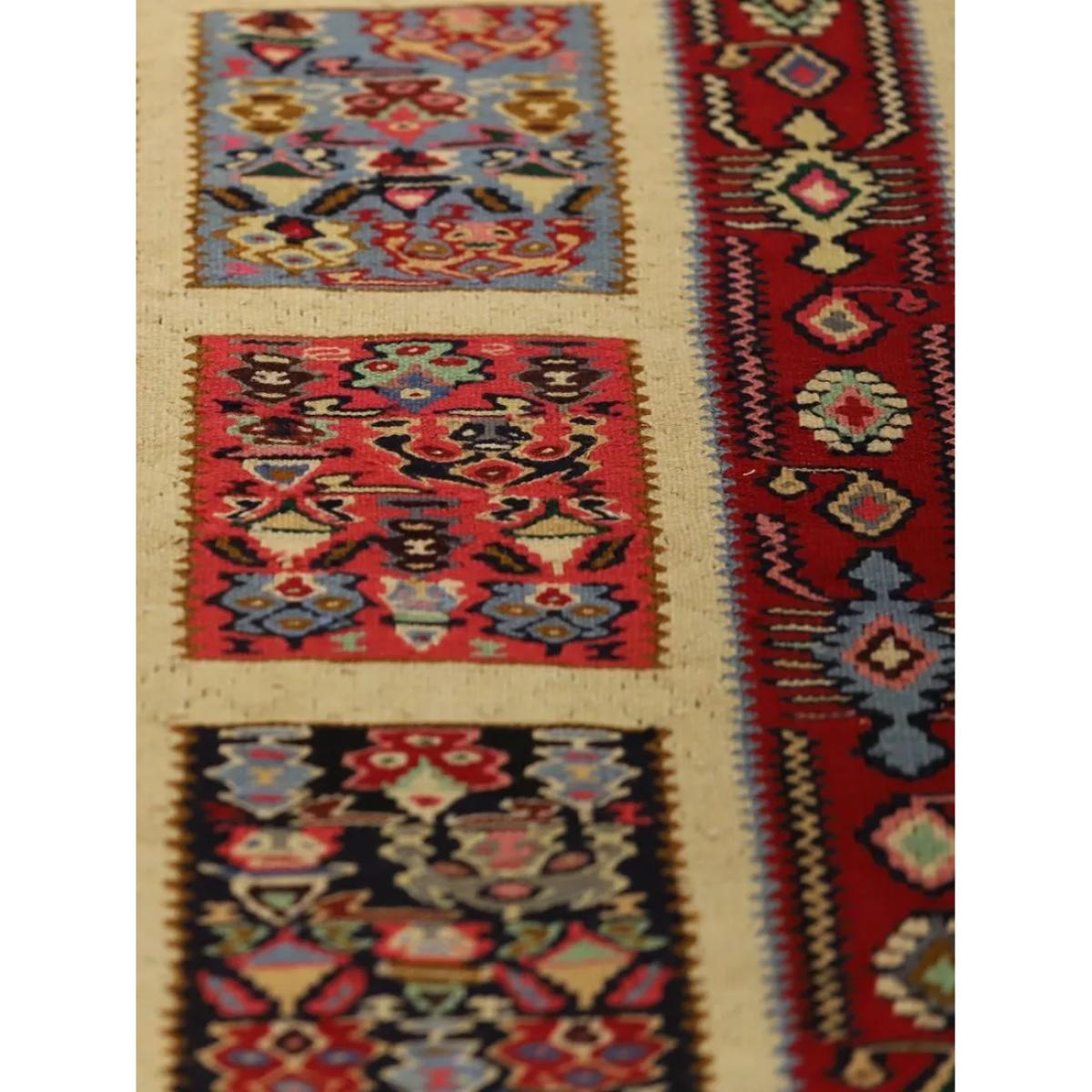 Gooch Oriental Senneh Kelim Pure Wool Rug, L261 x W145 cm, Multi – image 4