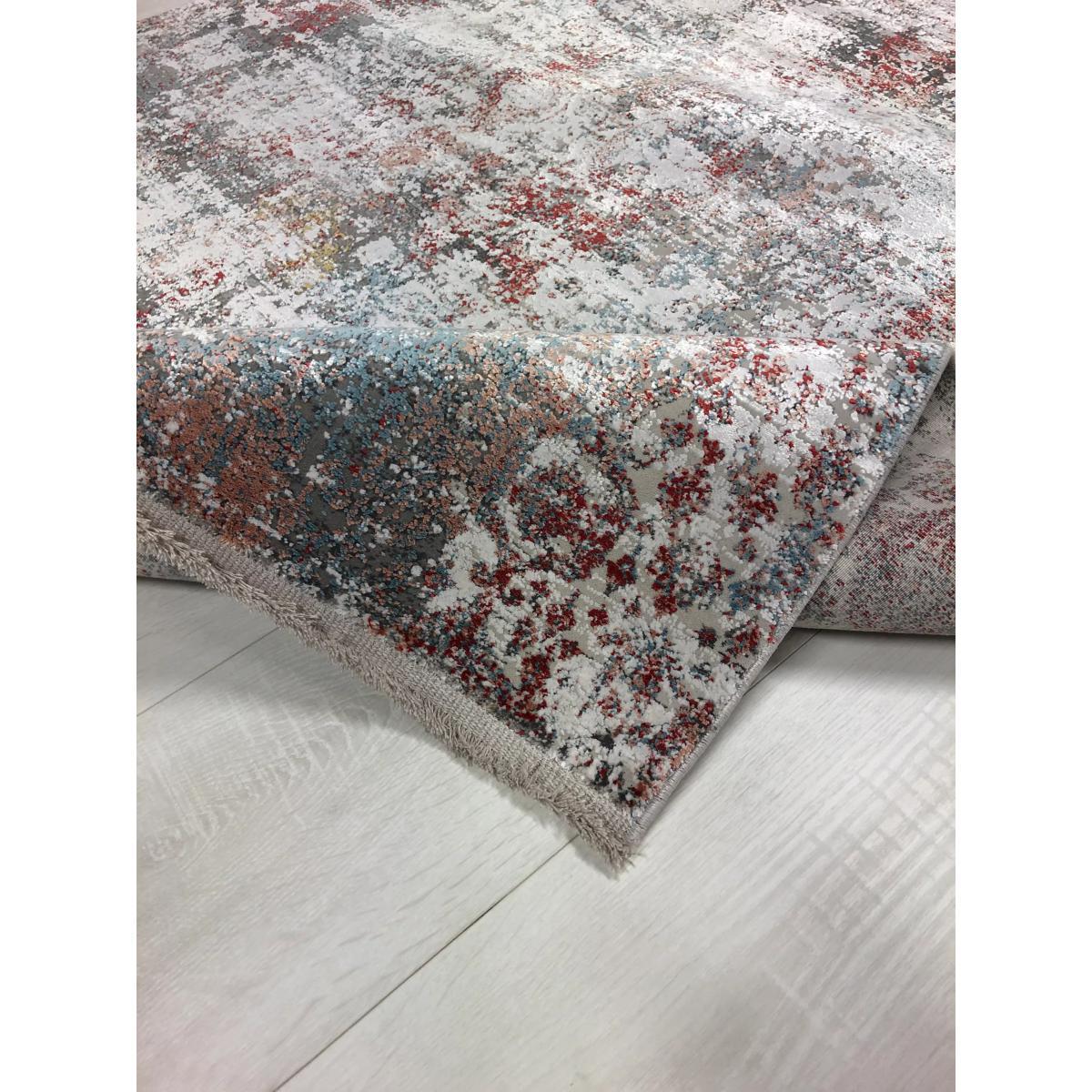Gooch Luxury Distressed Paisley Rug, Grey – image 3