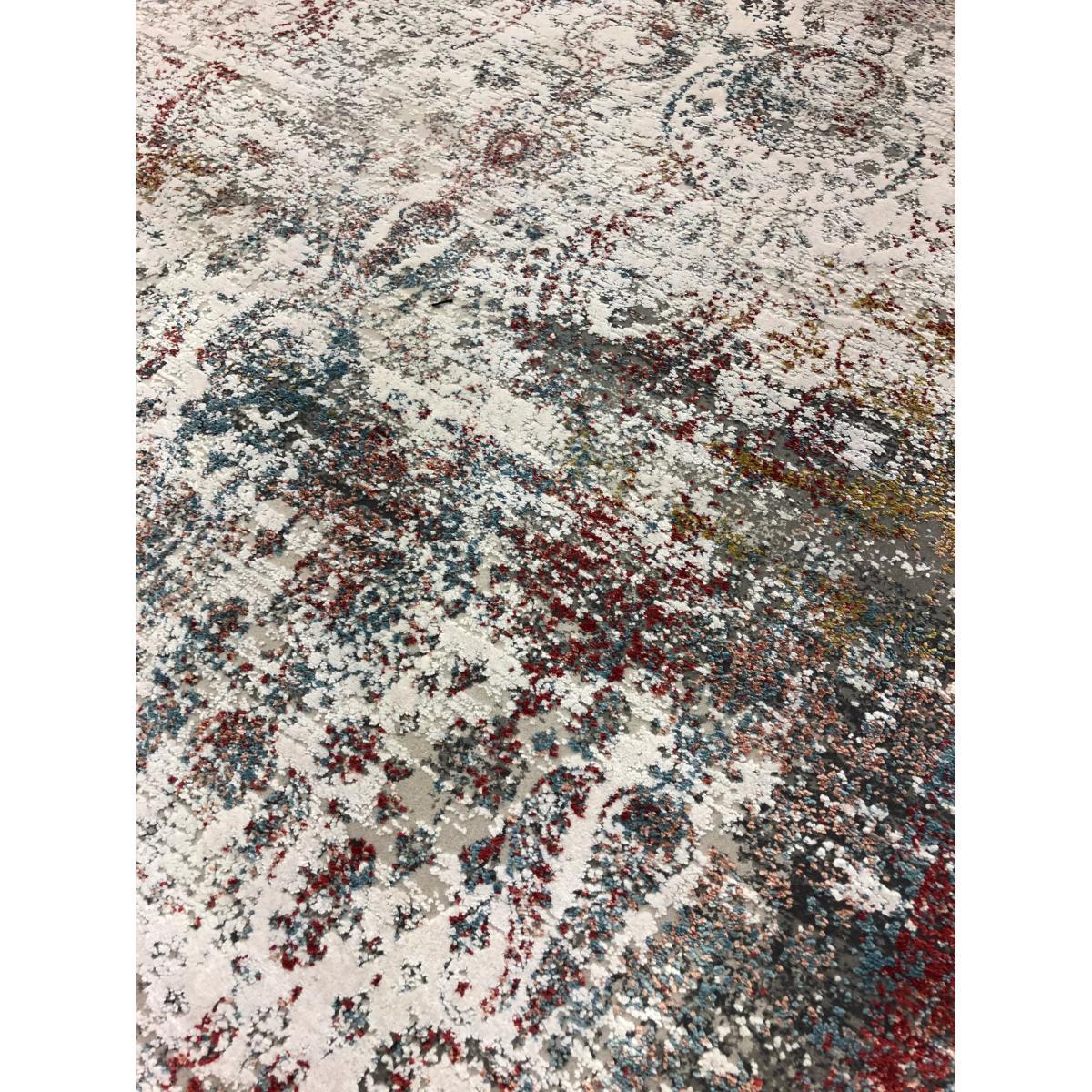 Gooch Luxury Distressed Paisley Rug, Grey – image 5
