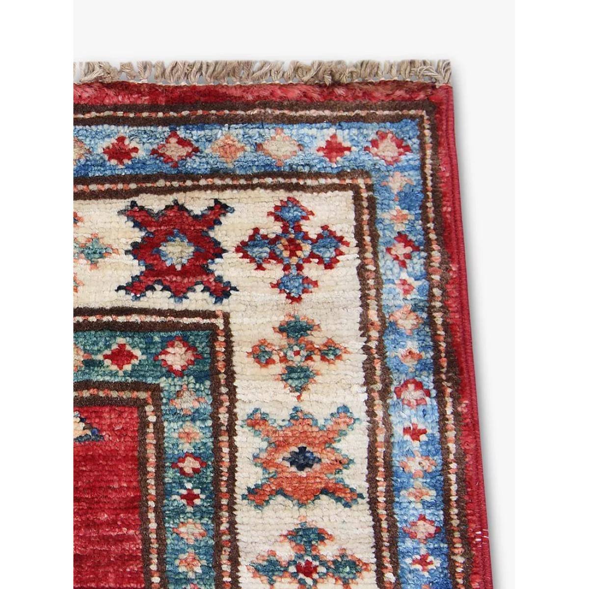 Gooch Oriental Supreme Kazak Runner Rug, L184 x W60 cm, Red – image 2