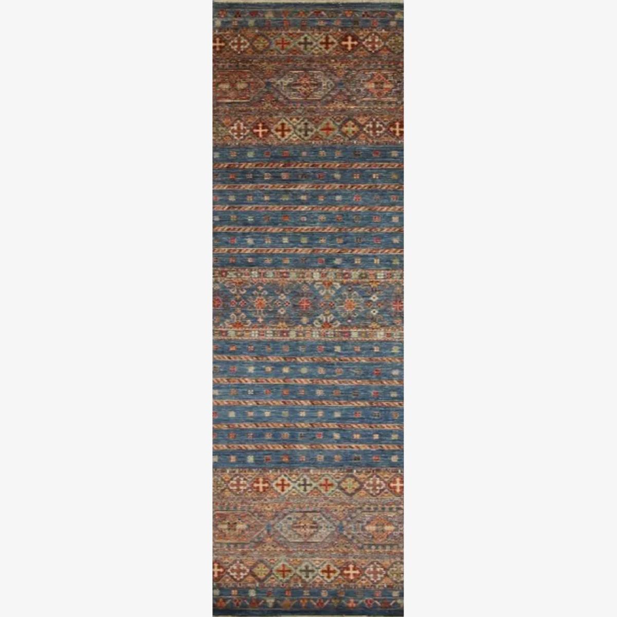 Gooch Oriental Khurjeen Runner Rug, Blue, L258 x W79 cm – image 1