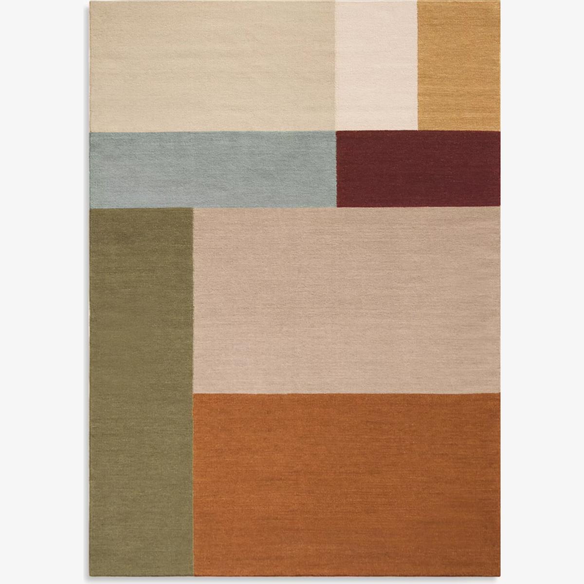 John Lewis Elemental Colour Block Rug, Multi