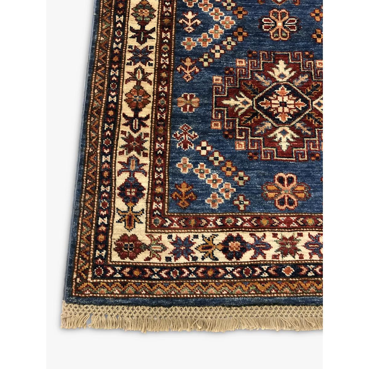 Gooch Oriental Kazak Supreme Rug, Blue/Multi, L308 x W84 cm – image 2