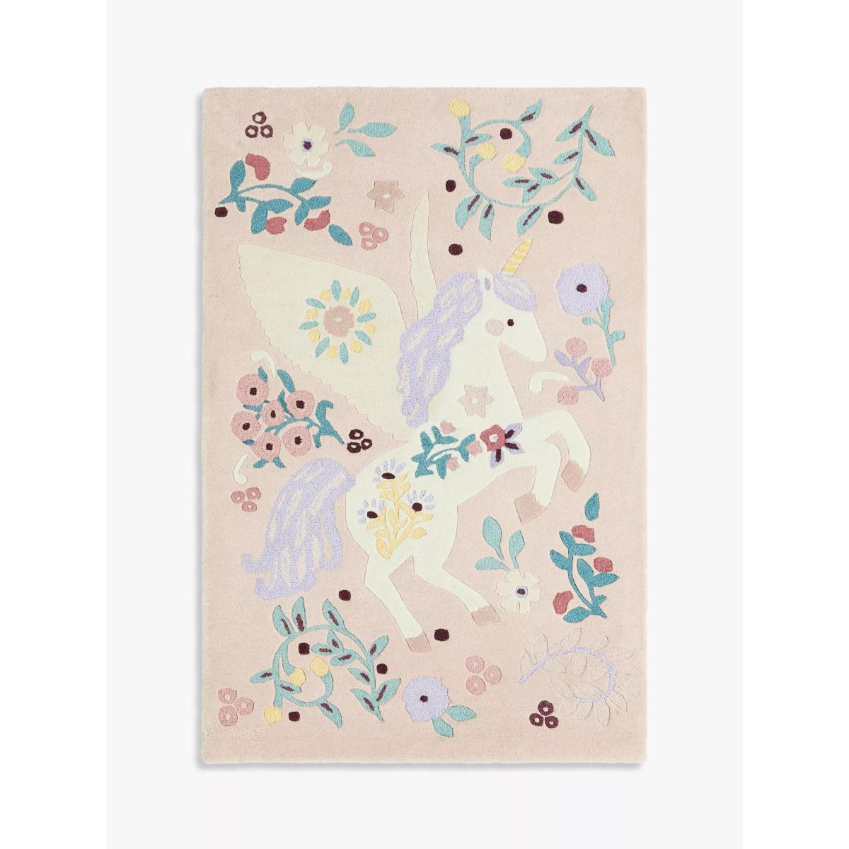 little home at John Lewis Enchanted Garden Wool Pile Rug, Pink, L170 x W110cm – image 2