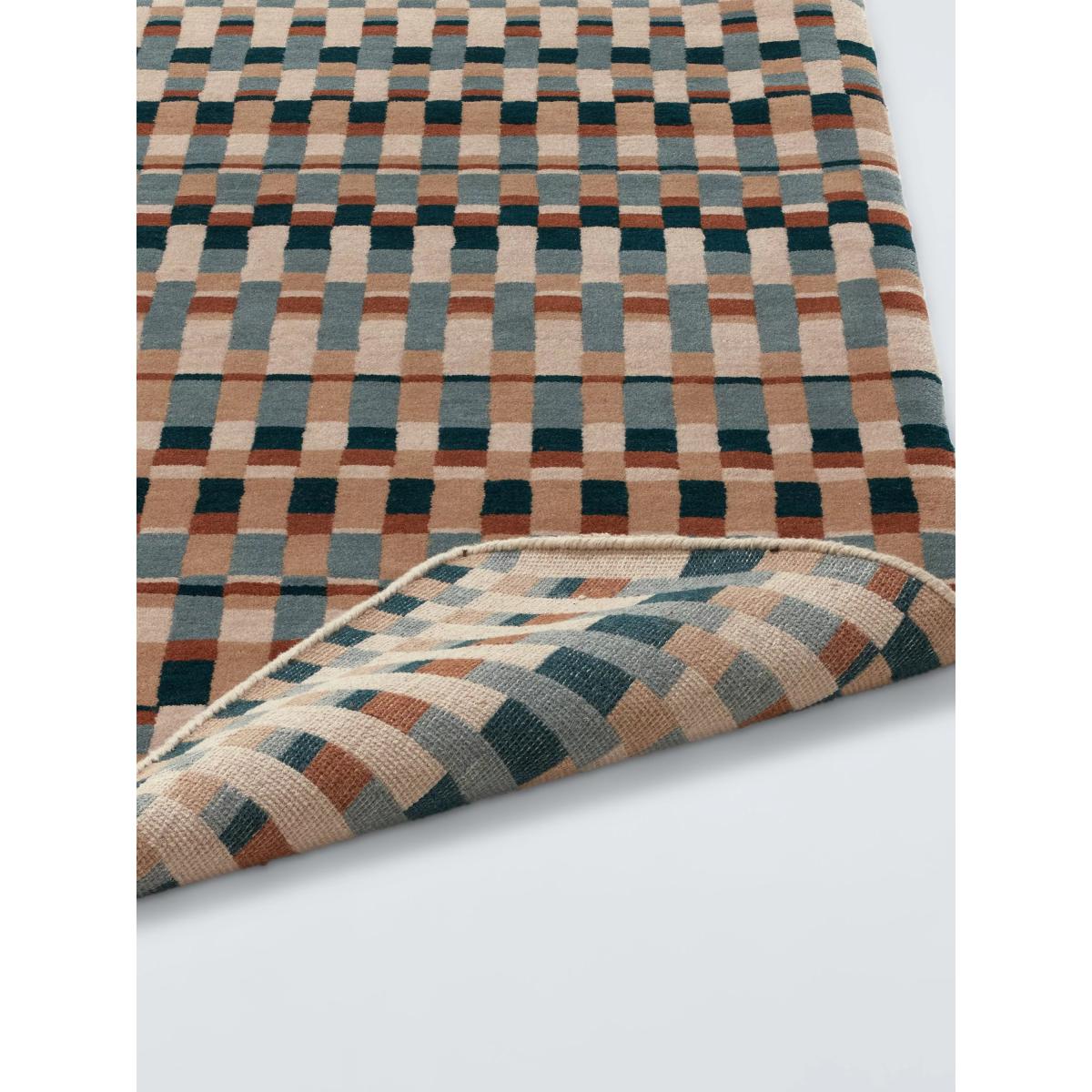 John Lewis Parallel Check Pure Wool Rug, Multi – image 3