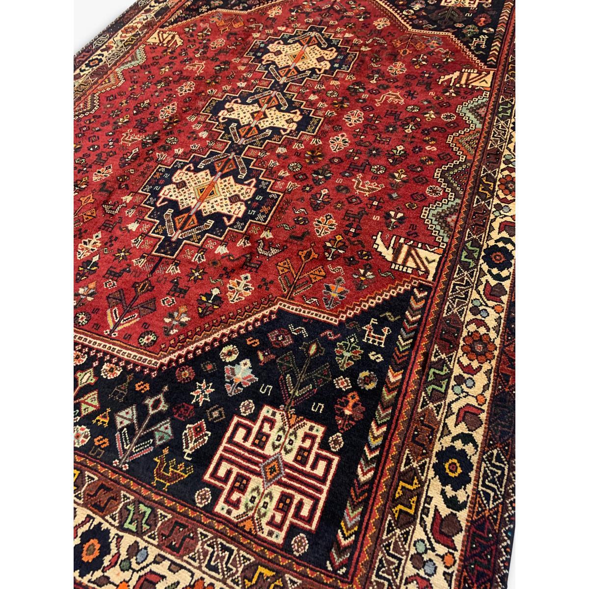 Gooch Oriental Quashgai Rug, Red/Multi, L300 x W211 cm – image 3