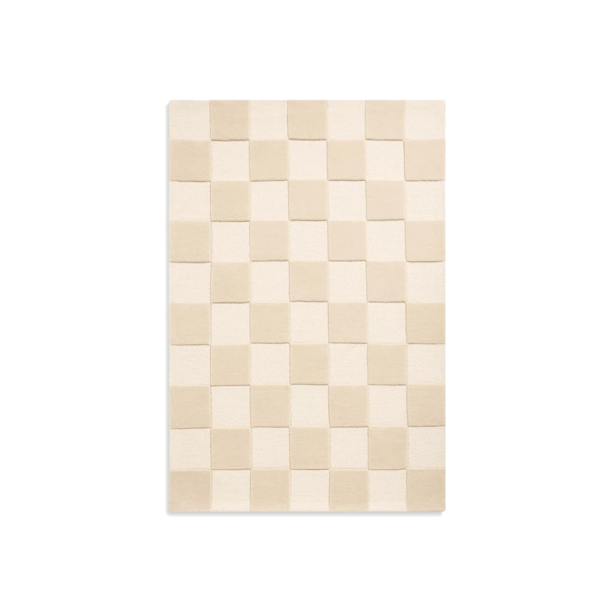 John Lewis Modern Checkerboard Rug, White Ivory