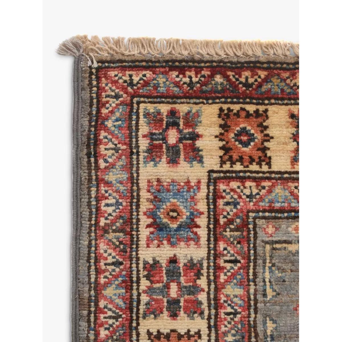 Gooch Oriental Supreme Kazak Runner Rug, L189 x W64 cm, Grey – image 2
