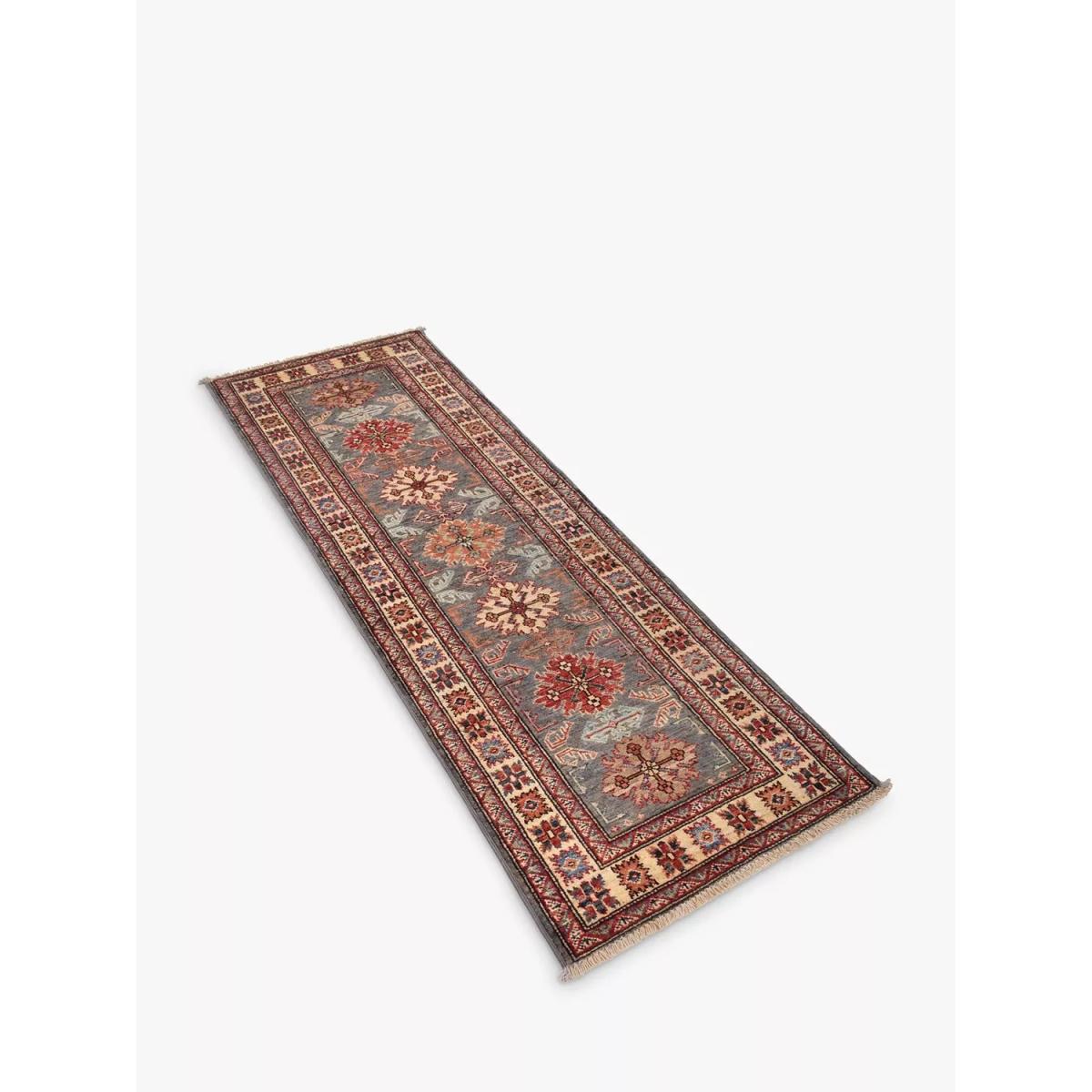 Gooch Oriental Supreme Kazak Runner Rug, L189 x W64 cm, Grey – image 3