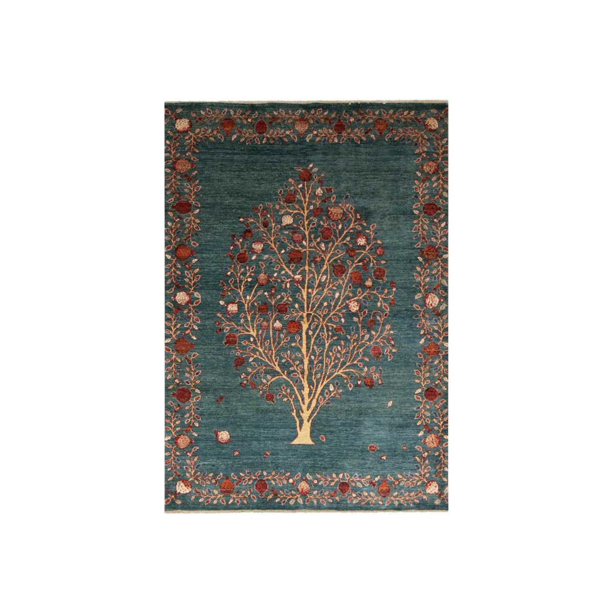 Gooch Oriental Loribaft Rug, Green, L210 x W147 cm