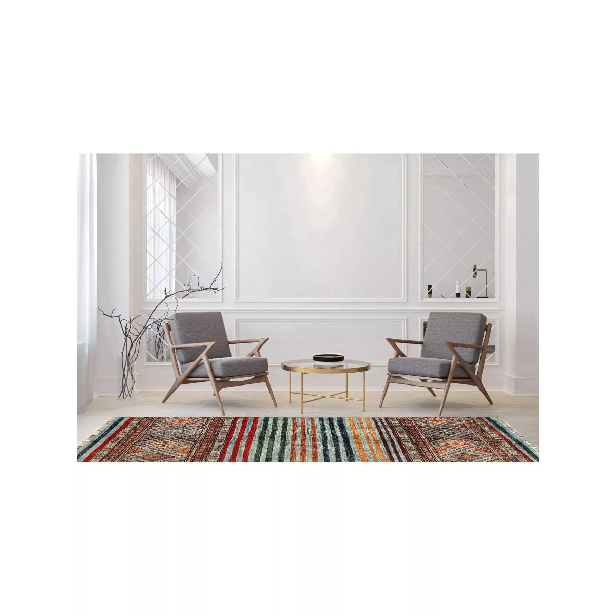 Gooch Oriental Khurjeen Hand Knotted Wool Rug, L159 x W103cm, Blue – image 3