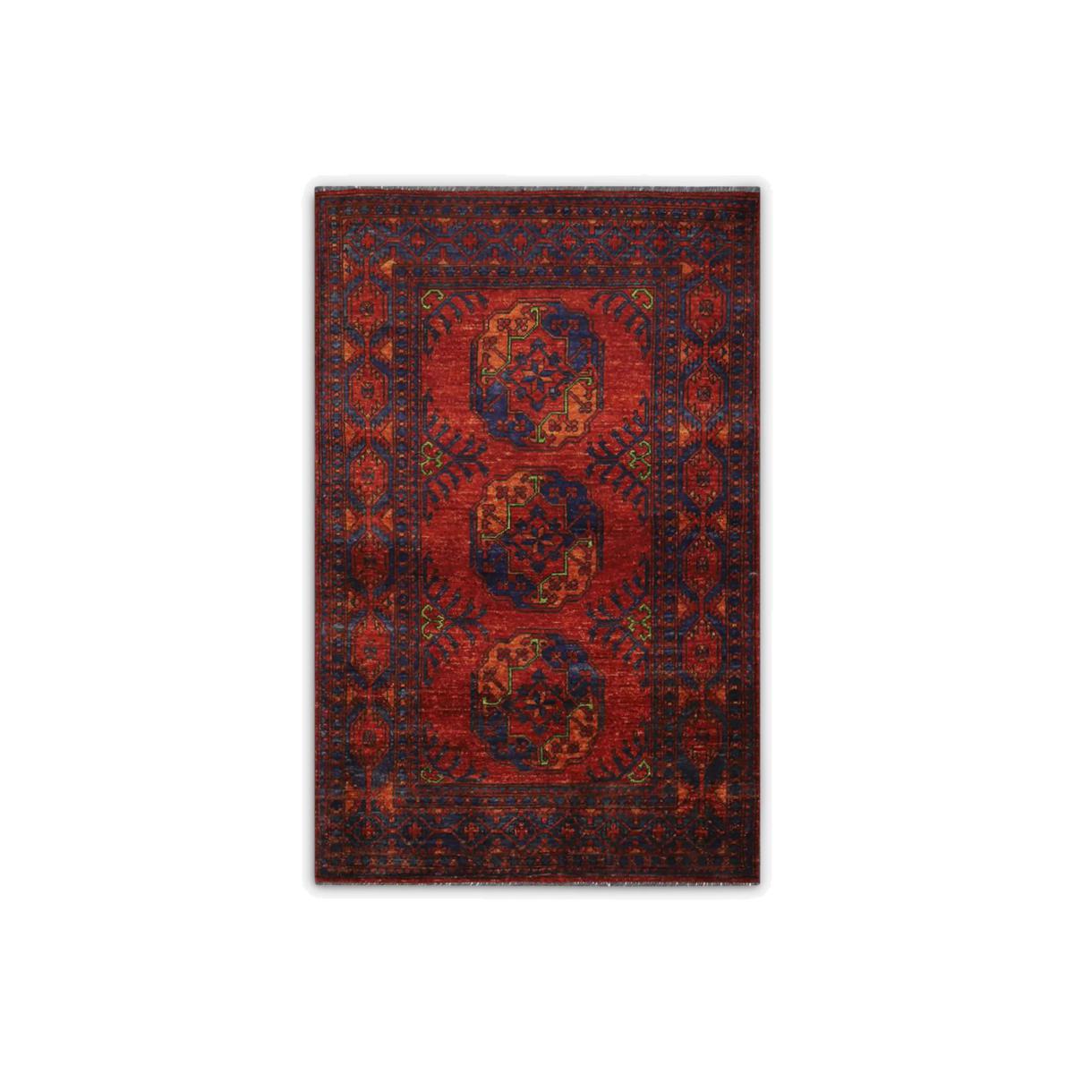 Gooch Oriental Ersari Rug, Red, L155 x W100 cm – image 1