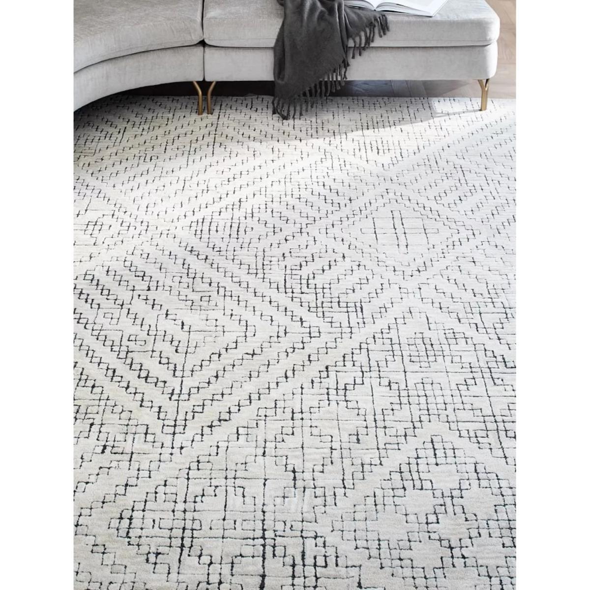 west elm Stone Tile Rug, L300 x W244 cm – image 4