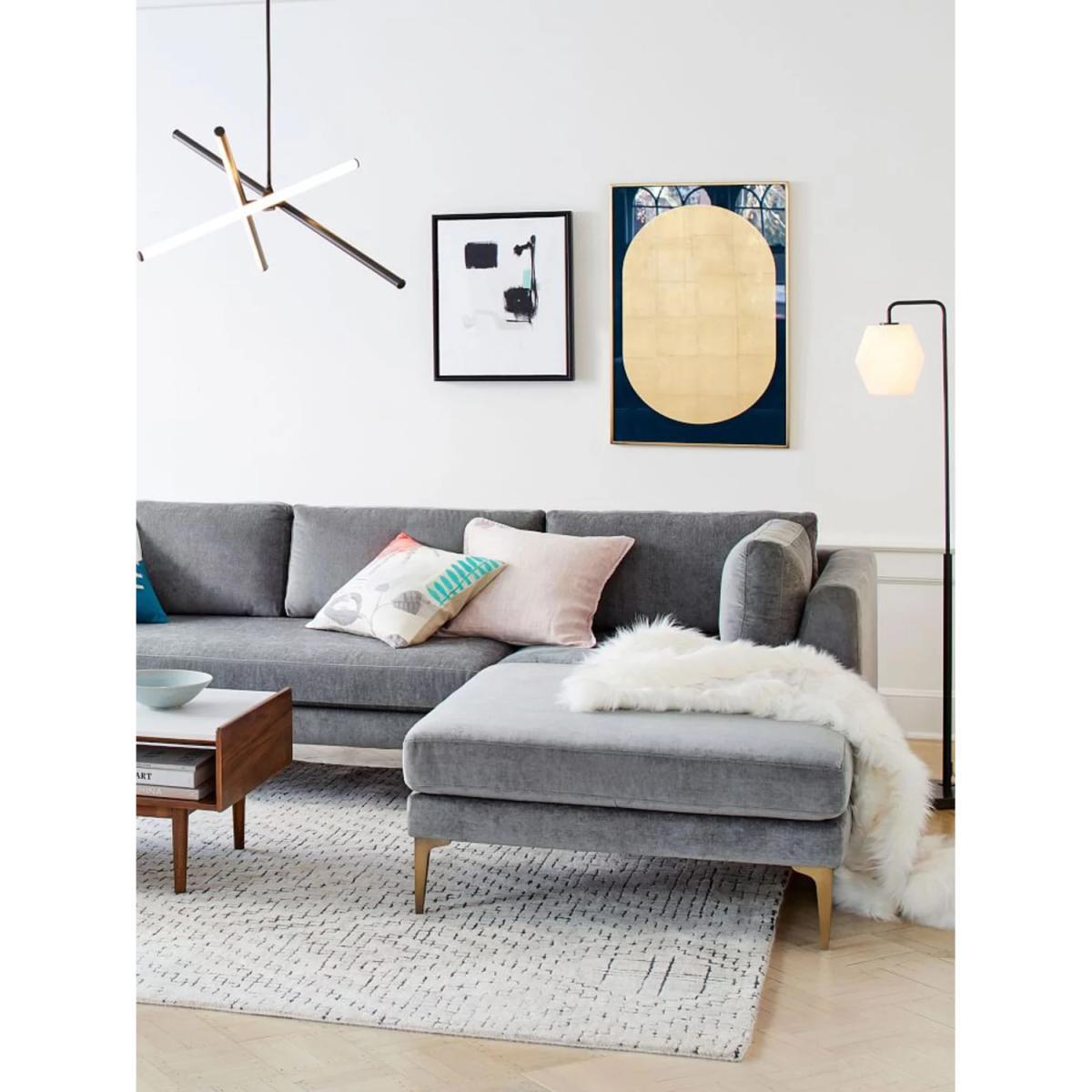 west elm Stone Tile Rug, L300 x W244 cm – image 5