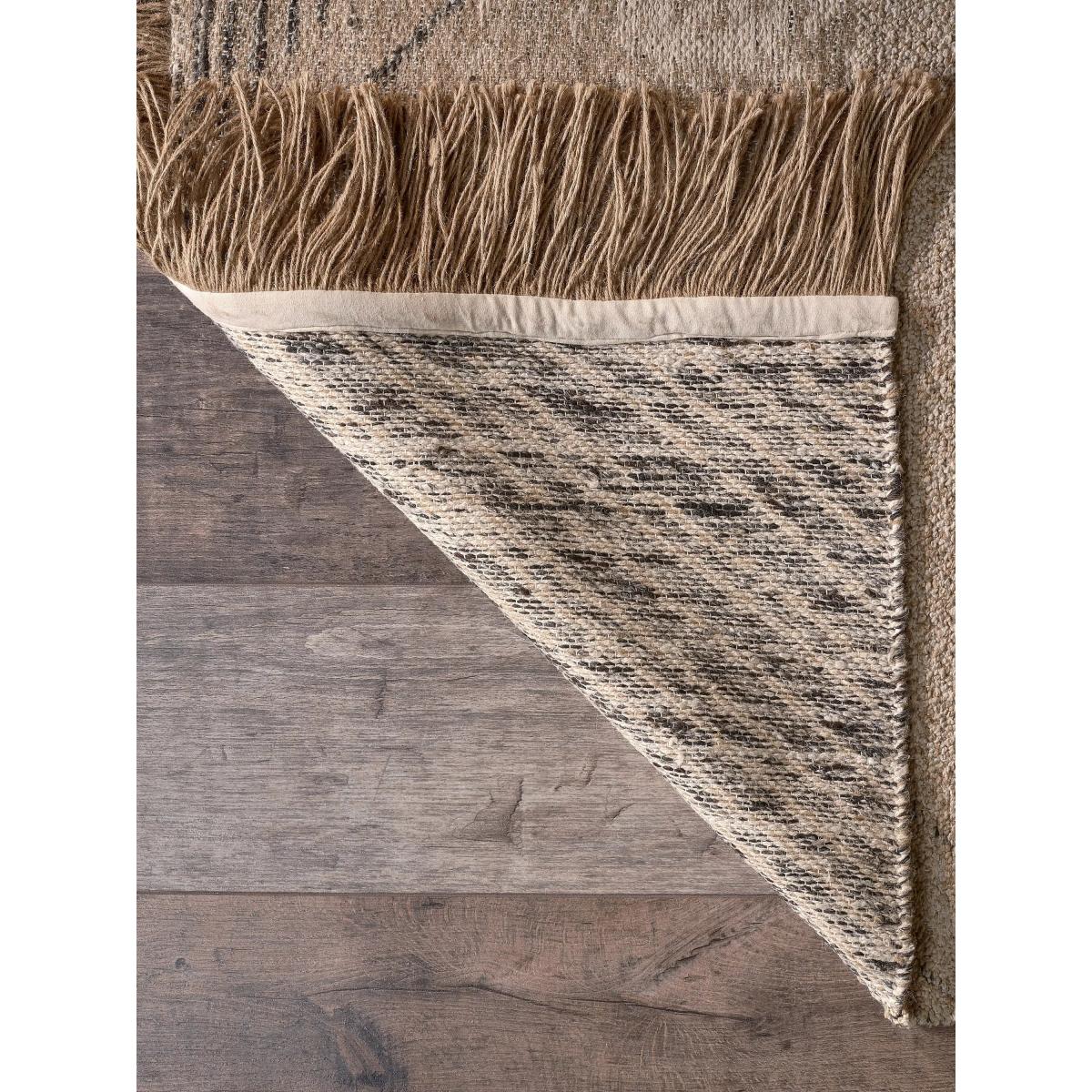 nkuku Anaisha Geometric Jute Rug, Natural Grey – image 3