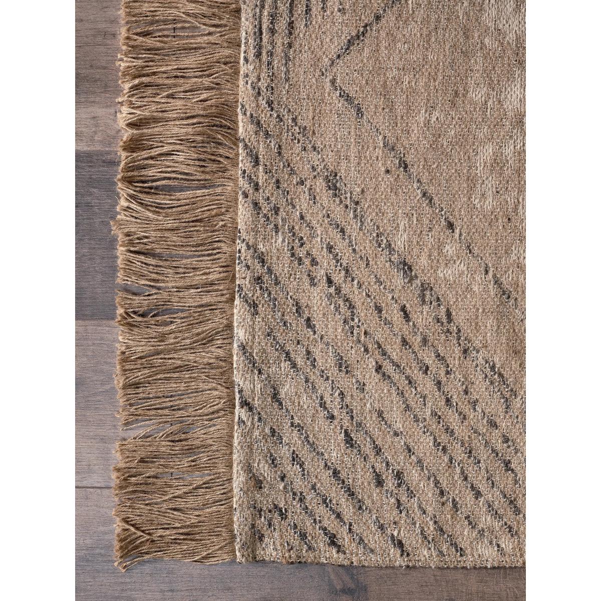 nkuku Anaisha Geometric Jute Rug, Natural Grey – image 5