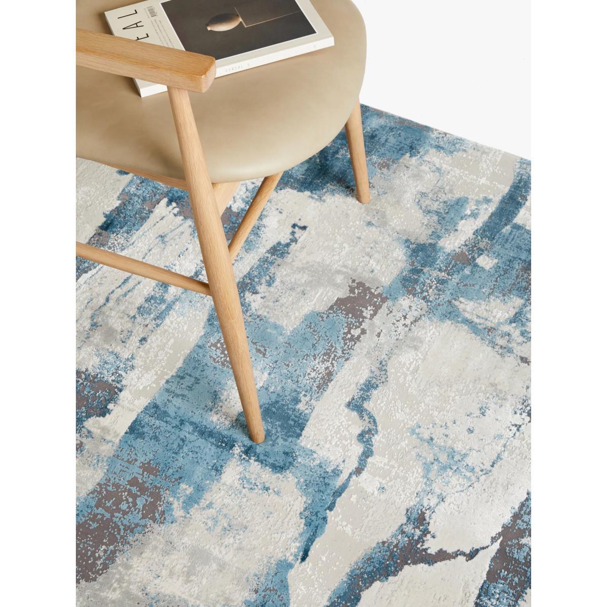 John Lewis & Partners Shiomi Rug, L180 x W120 cm, Blue – image 3