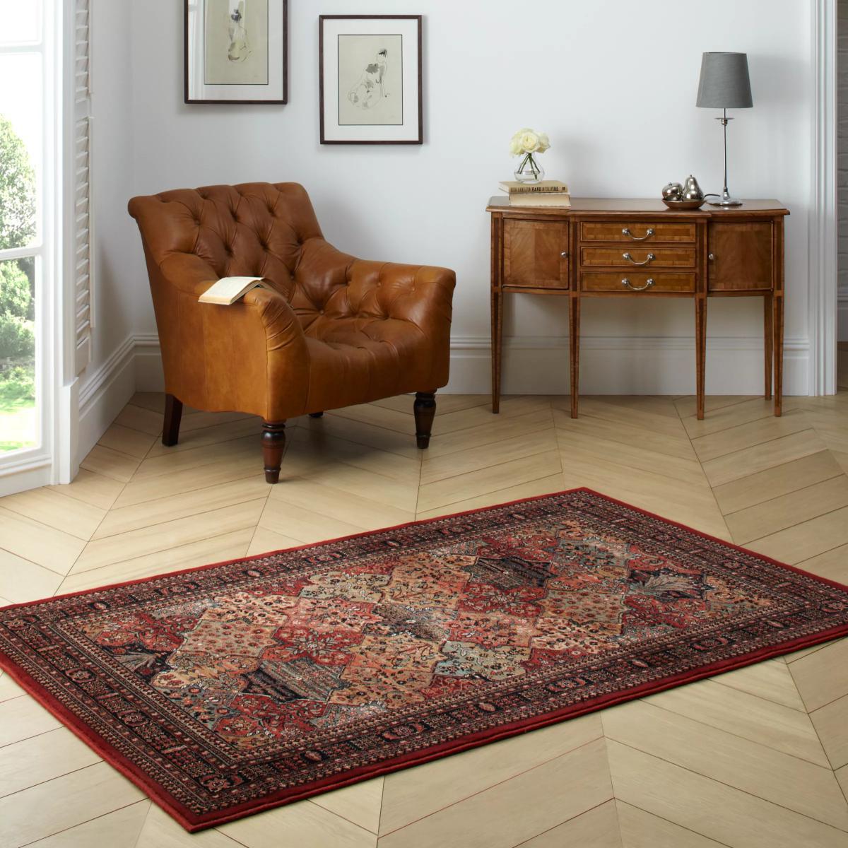 John Lewis & Partners Royal Heritage Imperial Baktian Rug, Red, L300 x W200cm – image 2