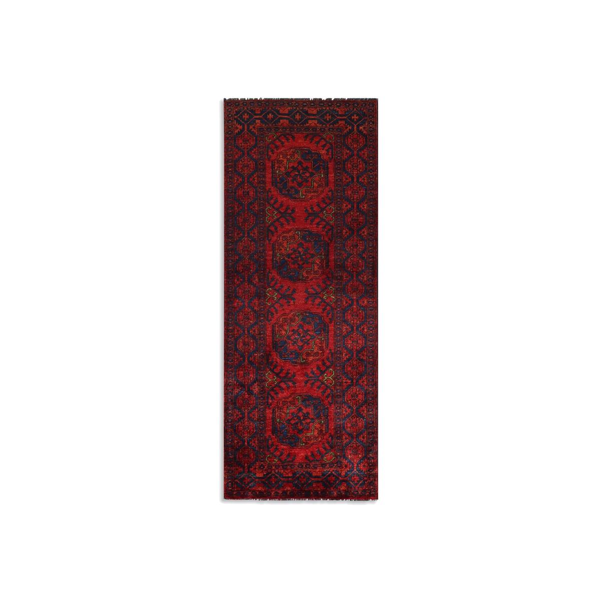 Gooch Oriental Ersari Runner Rug, L199 x W75 cm, Red – image 1
