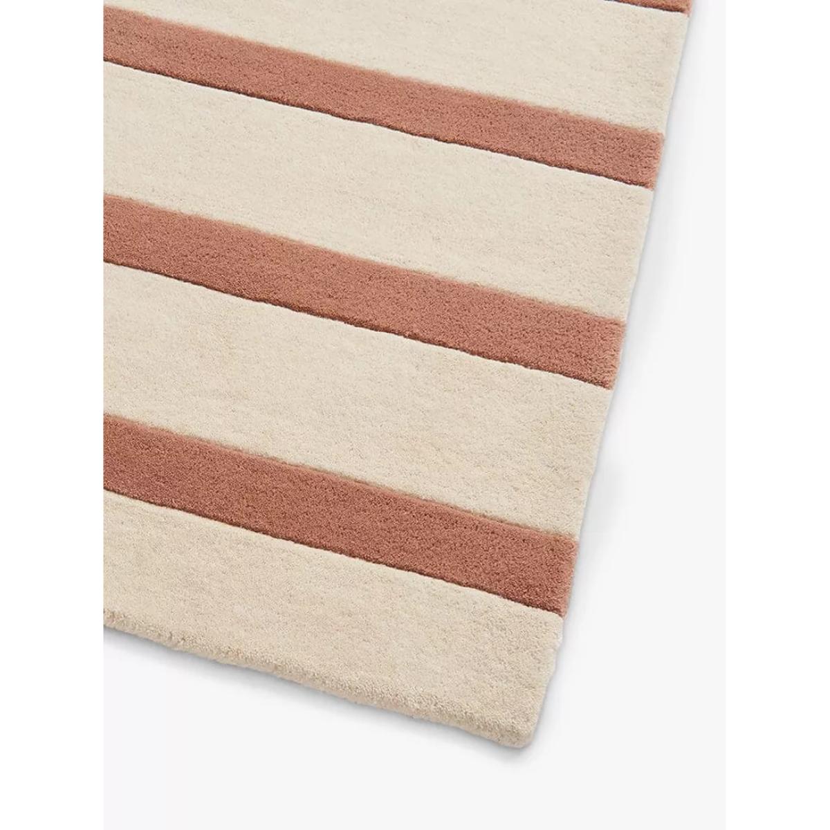 Great Little Trading Co Natural Stripe Wool Rug, 180 x 120cm – image 3