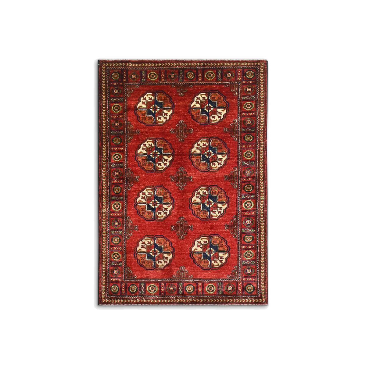 Gooch Oriental Ersari Rug, L153 x W102 cm, Red