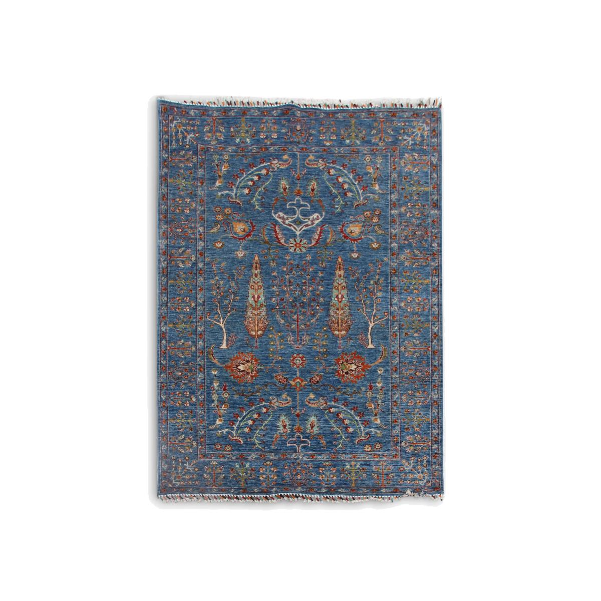 Gooch Oriental Pictorial Rug, L247 x W174 cm, Mid Blue – image 1