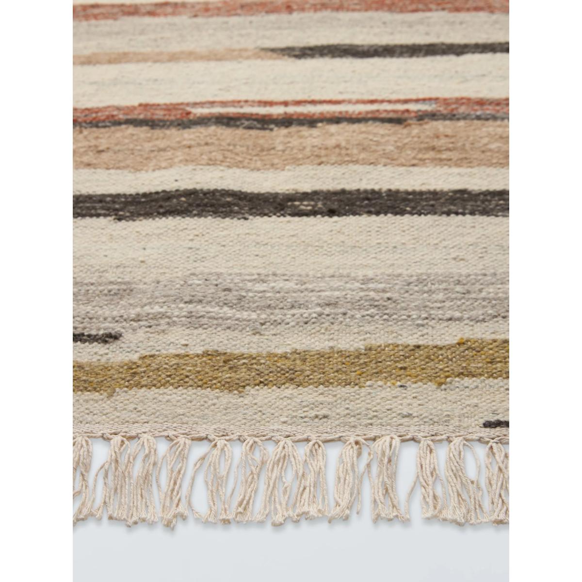John Lewis Abstract Stripe Wool Rich Rug, Multi – image 3