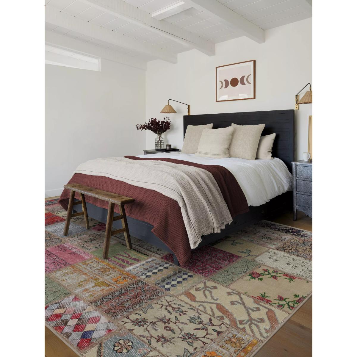 Ruggable Patchwork Boho Flatwoven Rug, Multi – image 7