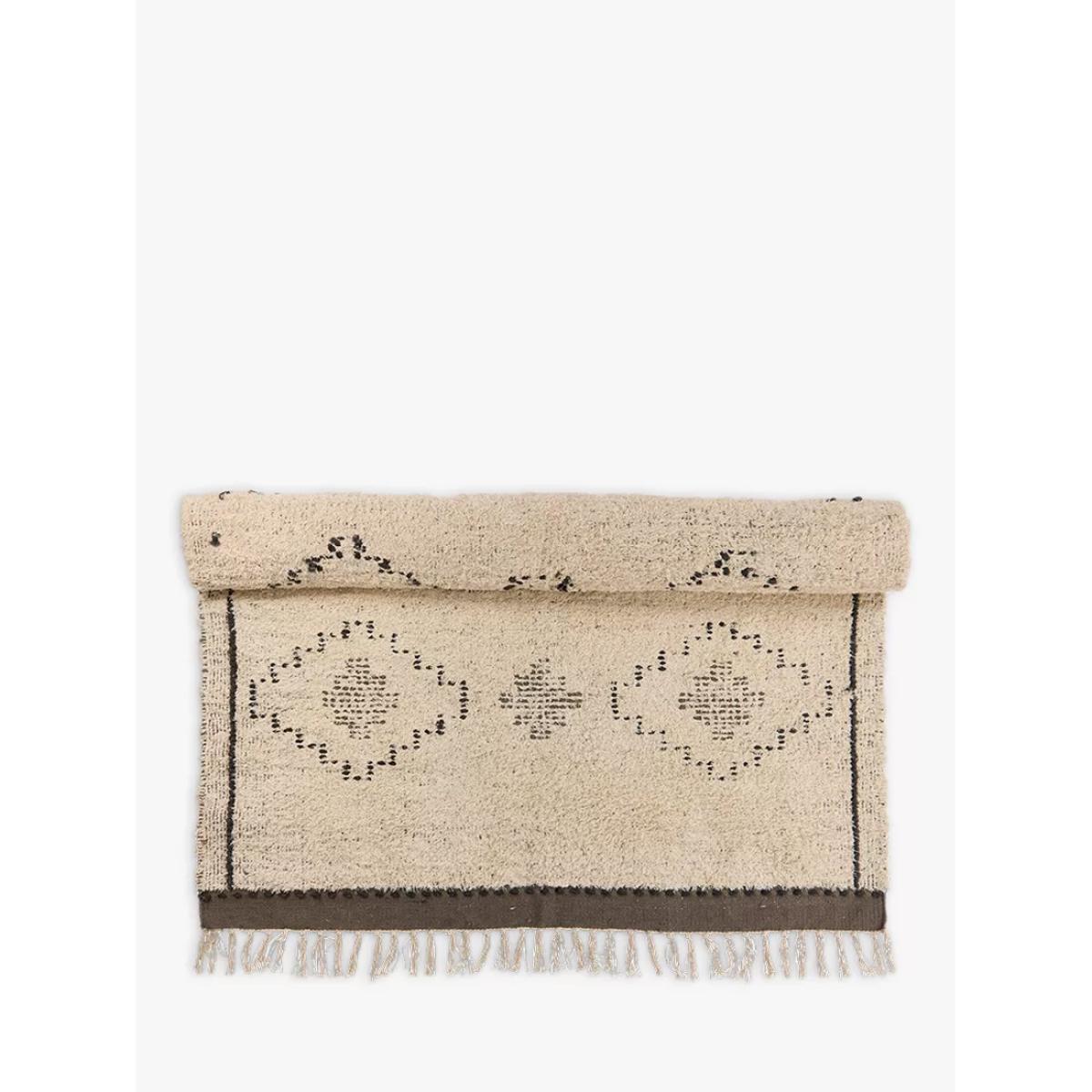 Nkuku Mureu Geometric Rug, Neutral, L240 x W150 cm – image 2