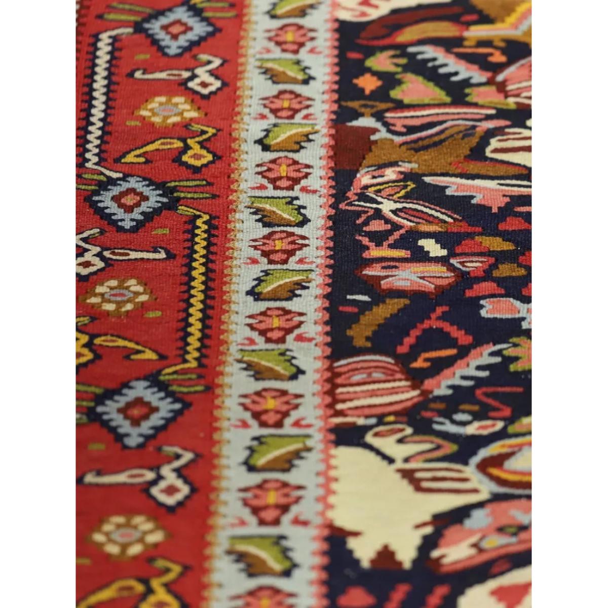 Gooch Oriental Senneh Kelim Pure Wool Rug, L292 x W202 cm, Multi – image 2