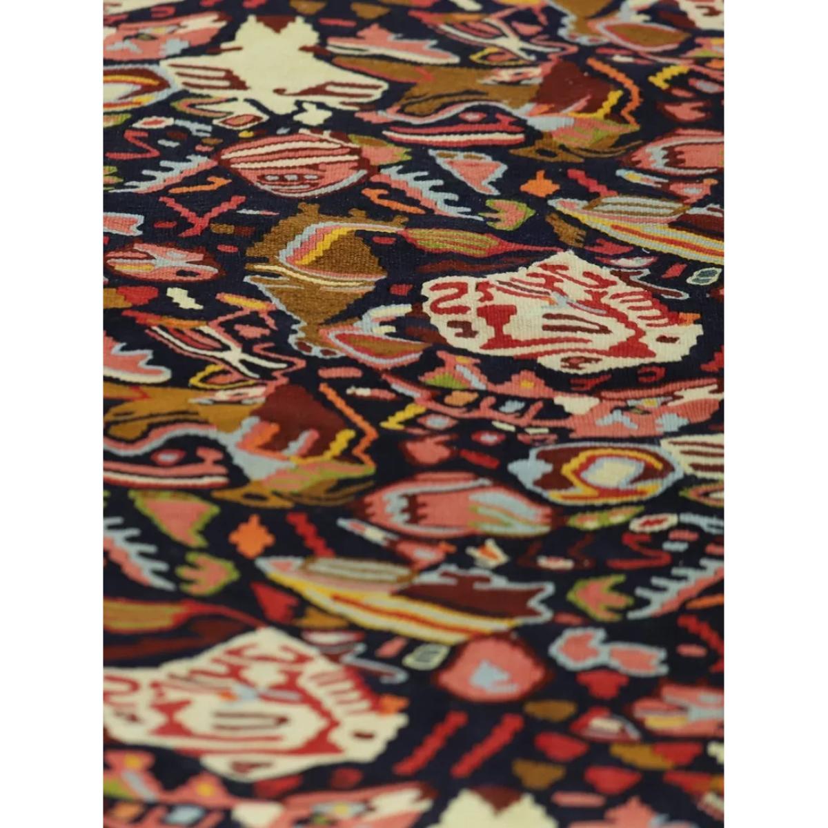 Gooch Oriental Senneh Kelim Pure Wool Rug, L292 x W202 cm, Multi – image 5