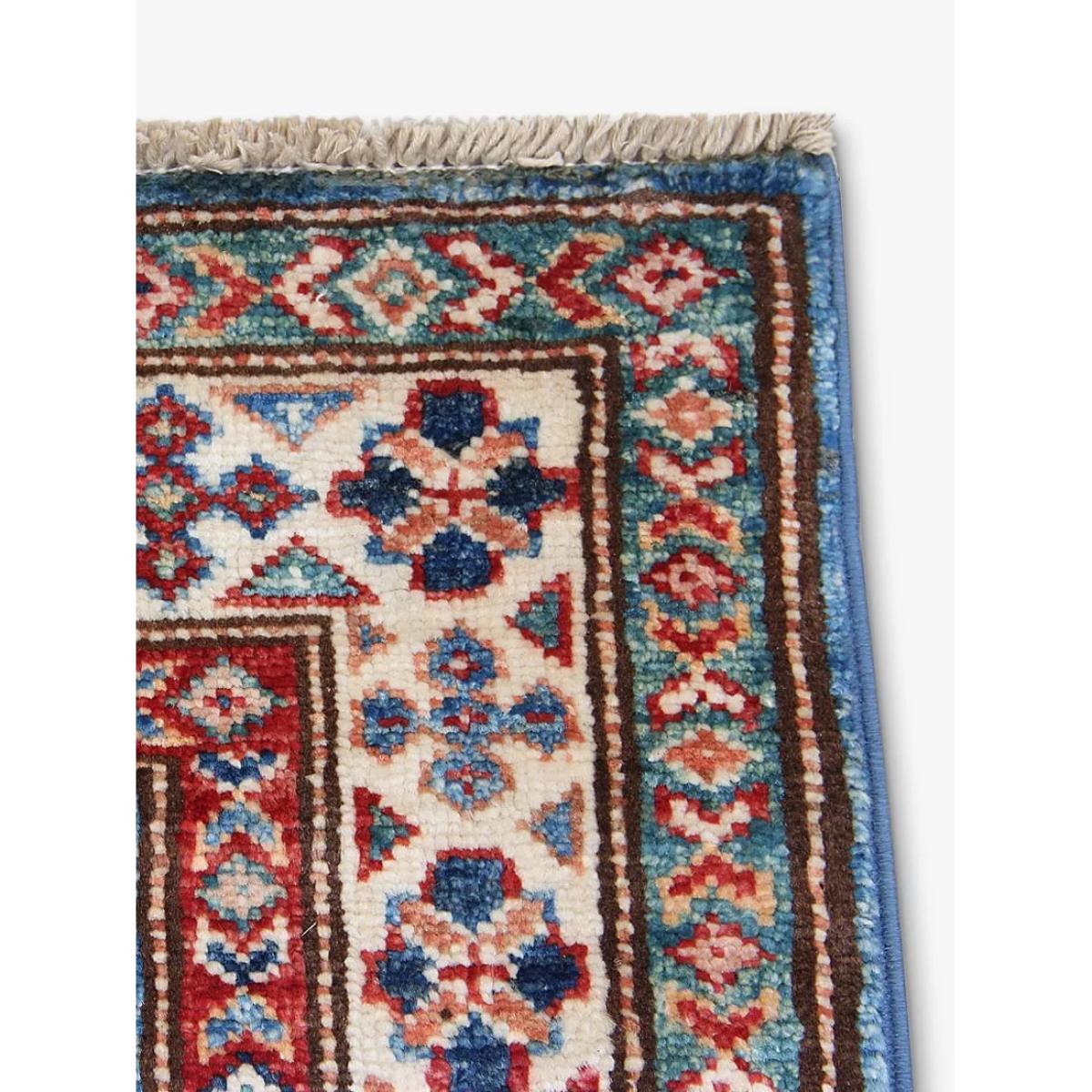 Gooch Oriental Supreme Kazak Runner Rug, L174 x W62 cm, Blue – image 2