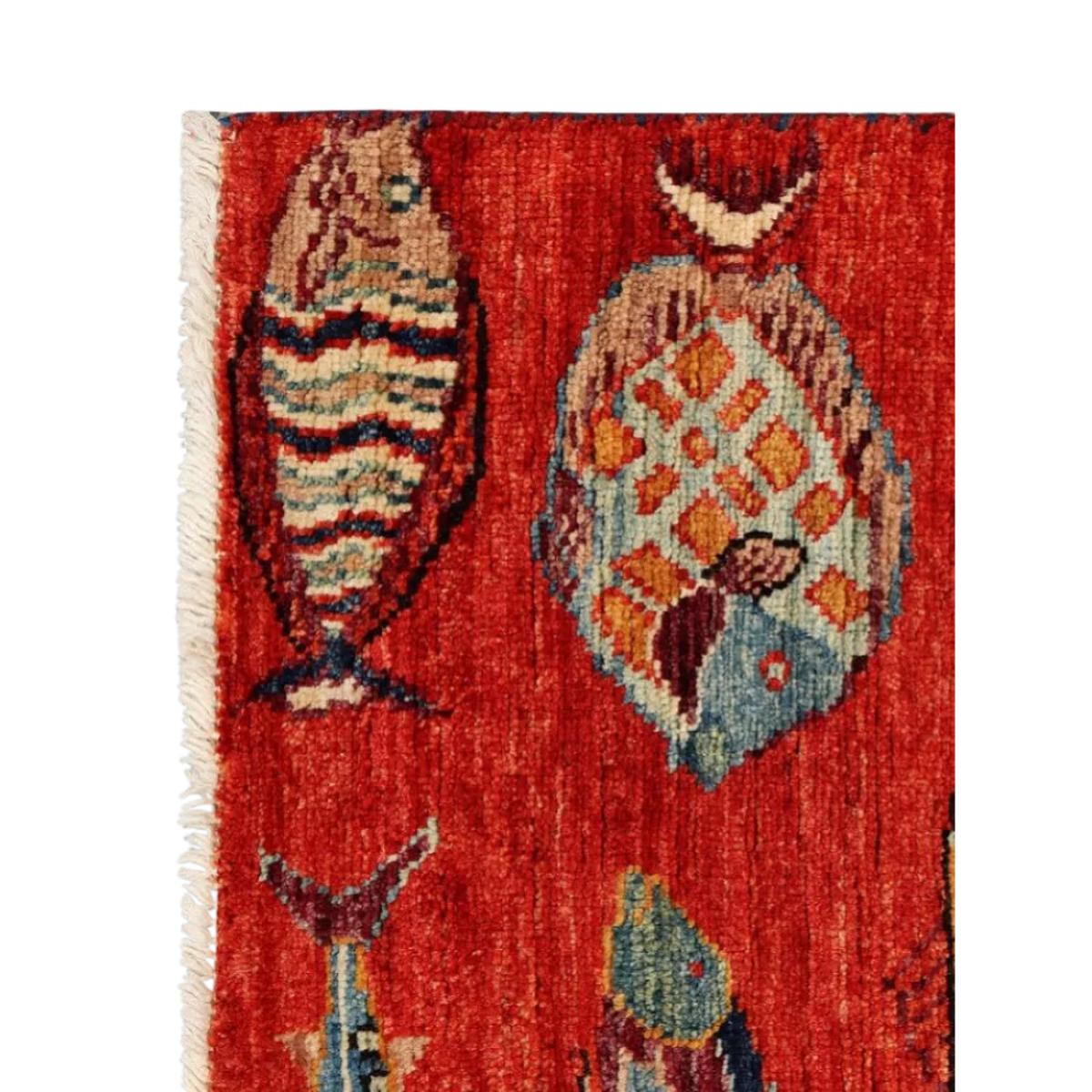 Gooch Oriental Fish Runner Rug, Red, L243 x W80 cm – image 2