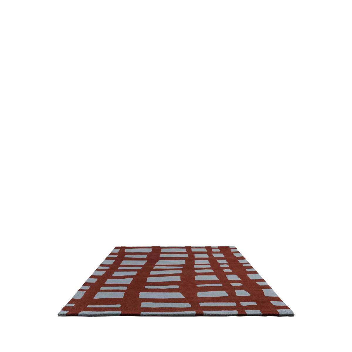 Scion Arlo Crosshatch Pure Wool Rug, Brick – image 4