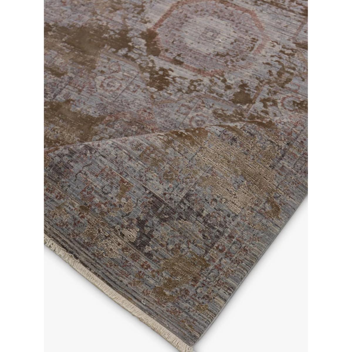John Lewis Camel Distressed Medallion Rug, Gold, L290 x W200 cm – image 4