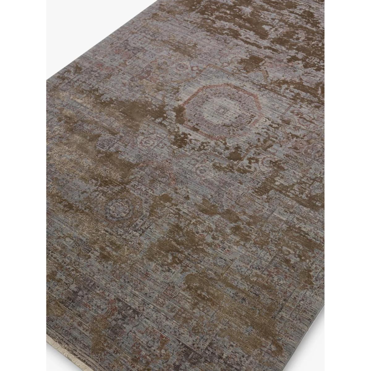 John Lewis Camel Distressed Medallion Rug, Gold, L290 x W200 cm – image 5