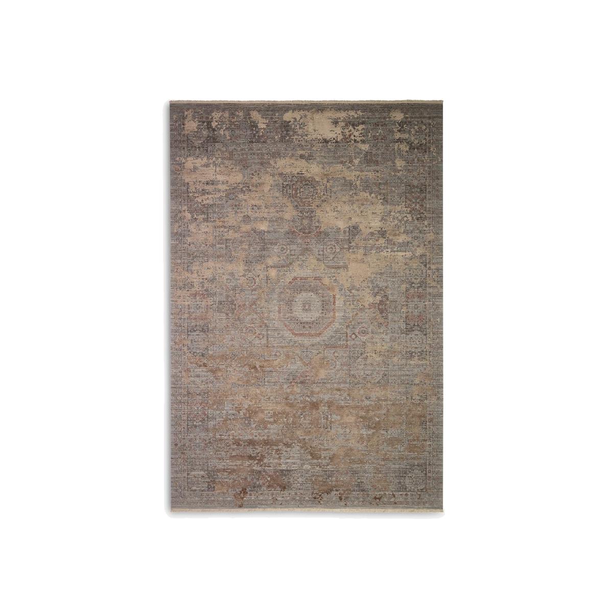 John Lewis Camel Distressed Medallion Rug, Gold, L290 x W200 cm – image 1