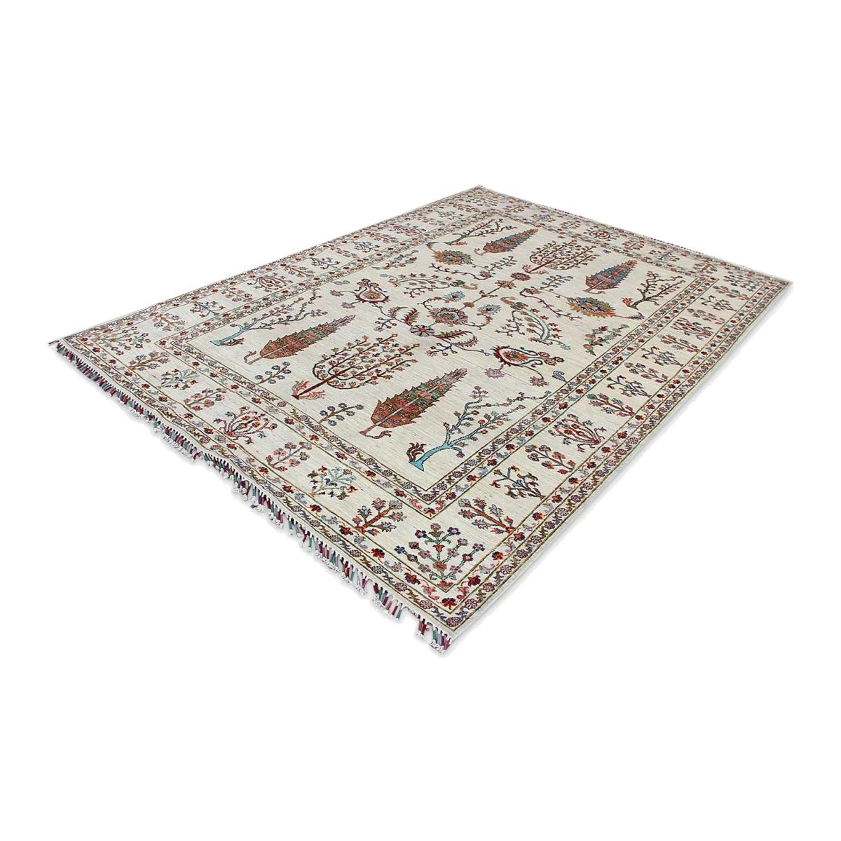 Gooch Oriental Pictorial Rug, L284 x W206 cm, Ivory – image 1