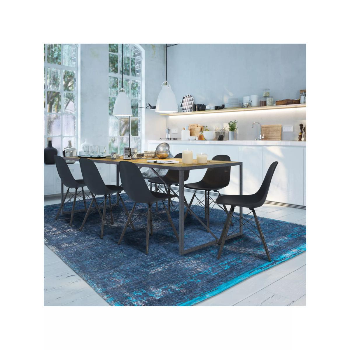 Louis De Poortere Medallion Rug, Blue Night, L200 x W140 cm – image 8