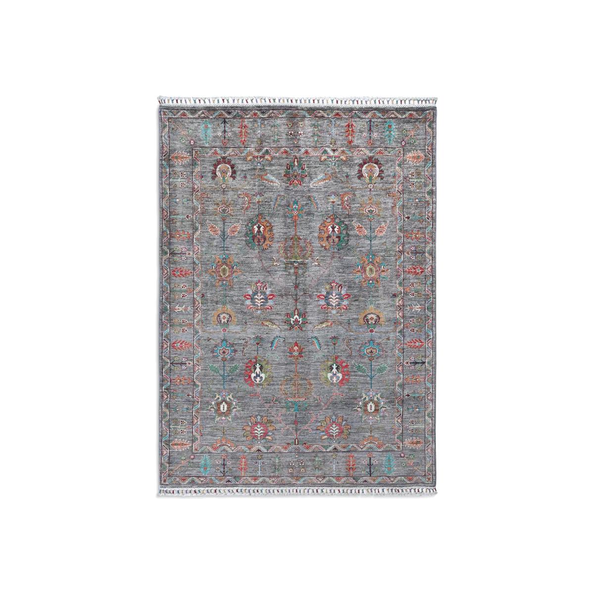 Gooch Oriental Sultani Rug, L210 x W150 cm, Mid Grey