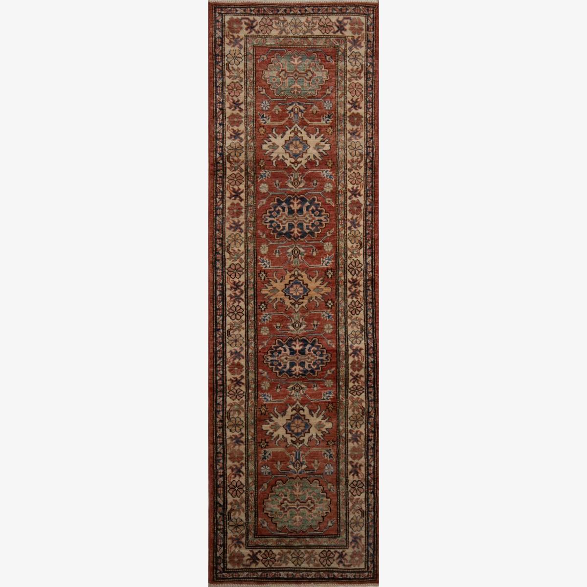 Gooch Oriental Supreme Kazak Runner Rug, Red, L190 x W55 cm